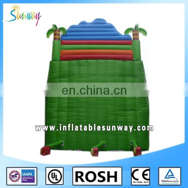 SUNWAY inflatables water slides,corkscrew inflatable pool slide for sale,2016 pvc inflatable slide
