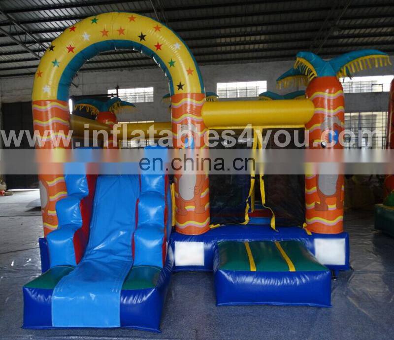 2015 New design Jungle small inflatable combo for kids