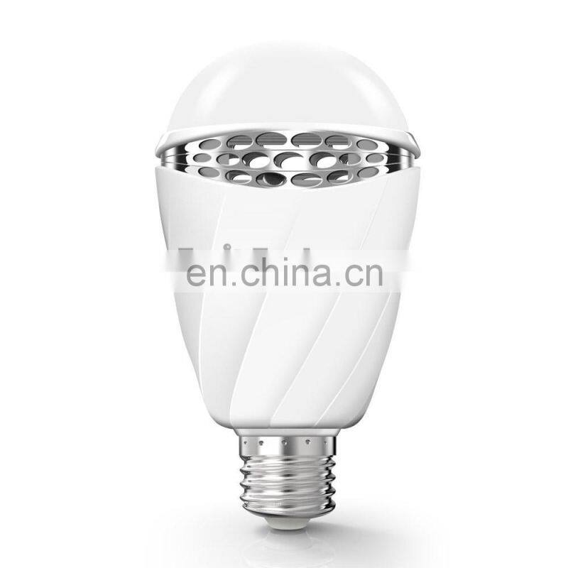 Smart Voice Bulb 3W LED Speech Recognize Bulb, Voice Control Lamp Color-changing Light in English Language E27 Base Holder