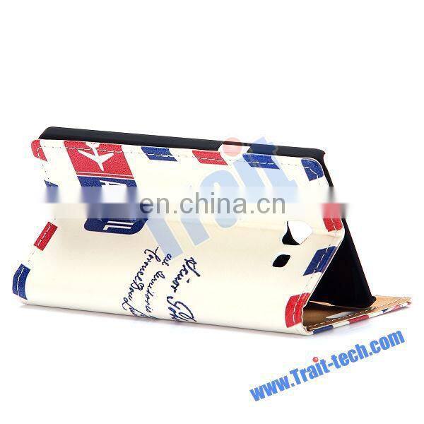 2015 new fashion Wallet Style Flip Stand gril style Leather Case for Samsung Galaxy A7,Phone Leather Case