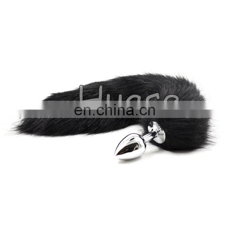 Sexy fake fox tail anal plug butt plug anal sex toys for women adult toy
