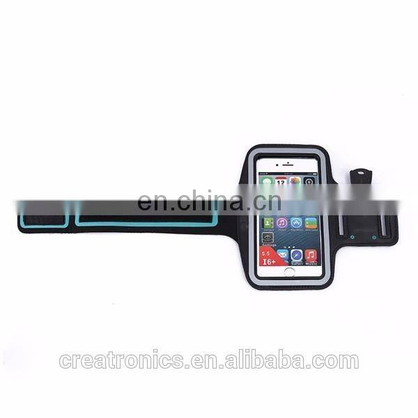 Unisex Armband Case Bluetooth Smart Armband Handleiding Black Fabric Custom Phone Running Silicone Reflective Sport Armband