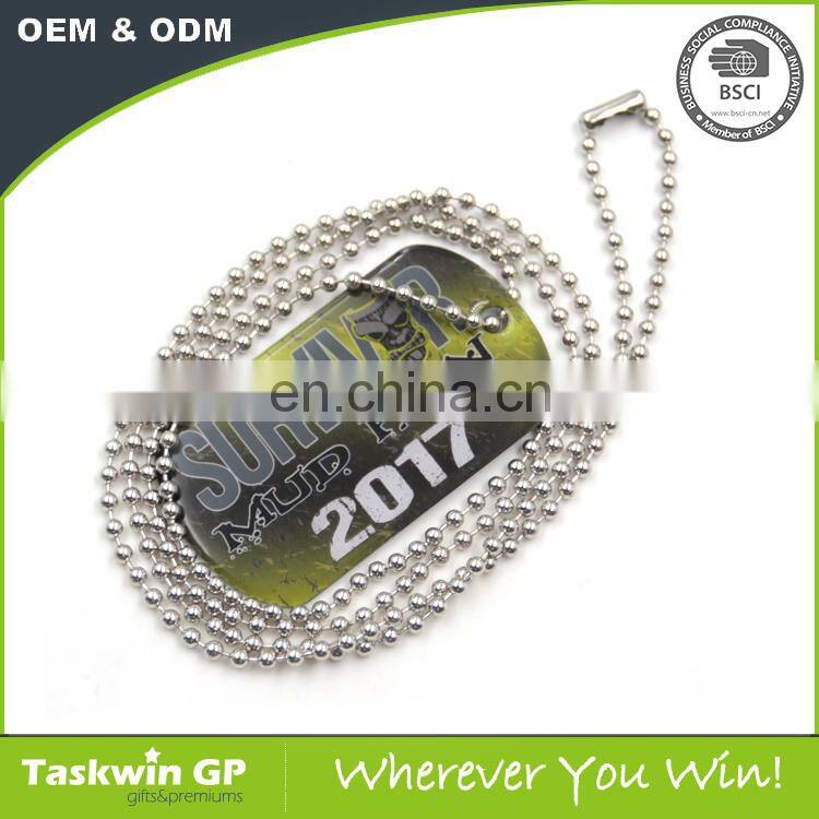 Antique Custom personalized stamps Pink enamel Game animation Printing metal dog tag