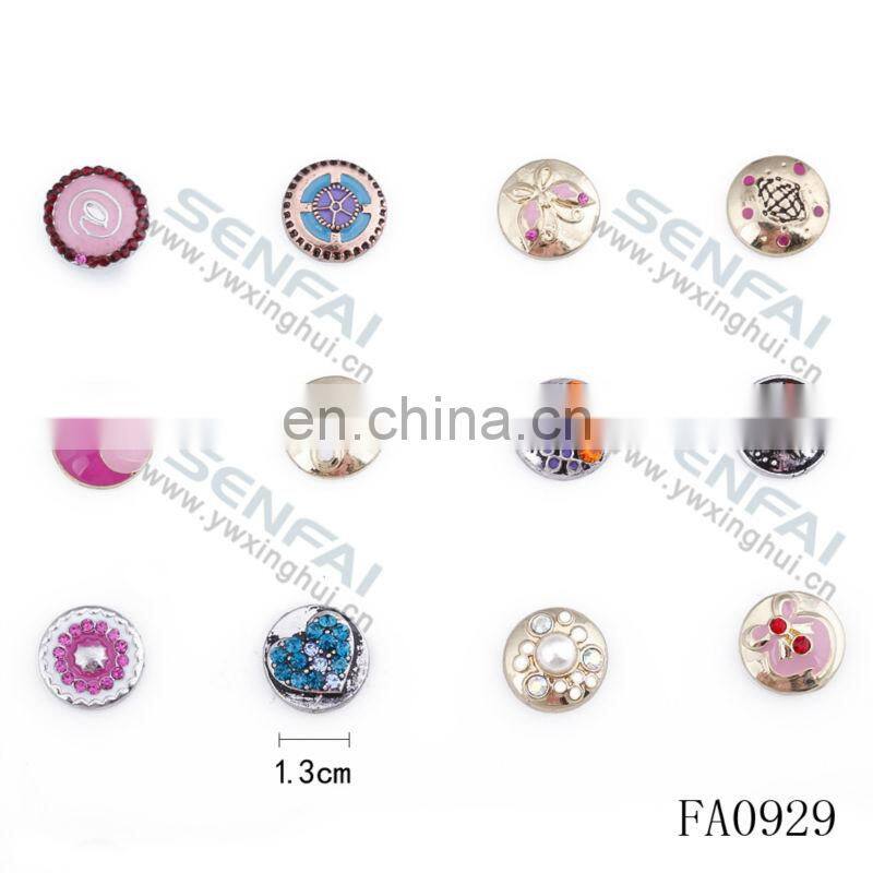 nickel free lead free enamel metal snap button fashion crystal button headboard
