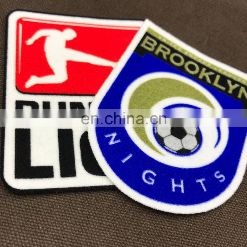 custom logo 3D flocking embroidery patches for sale