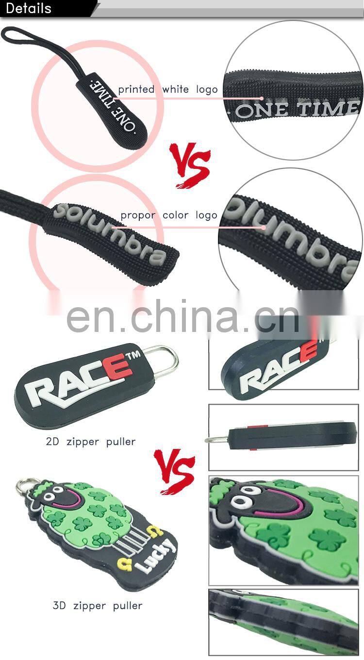 Manufacturing Company Zipper Pull And Slider With Logo