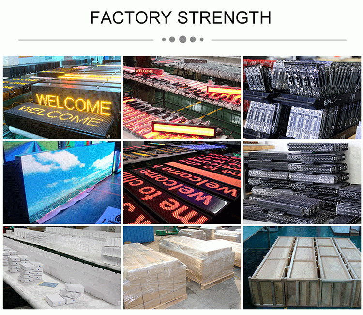 Direct manufacturer outdoor advertising Programmable Led Display Electronic Led moving sign Led Digital Board