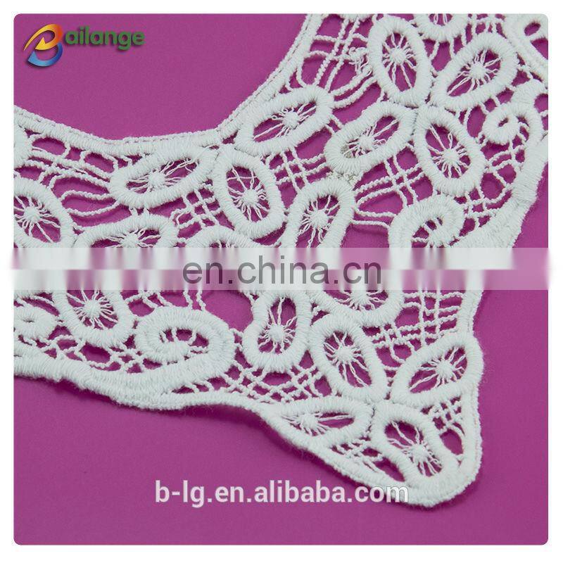 Lace Motif Embroidery lace neckline for wedding dress