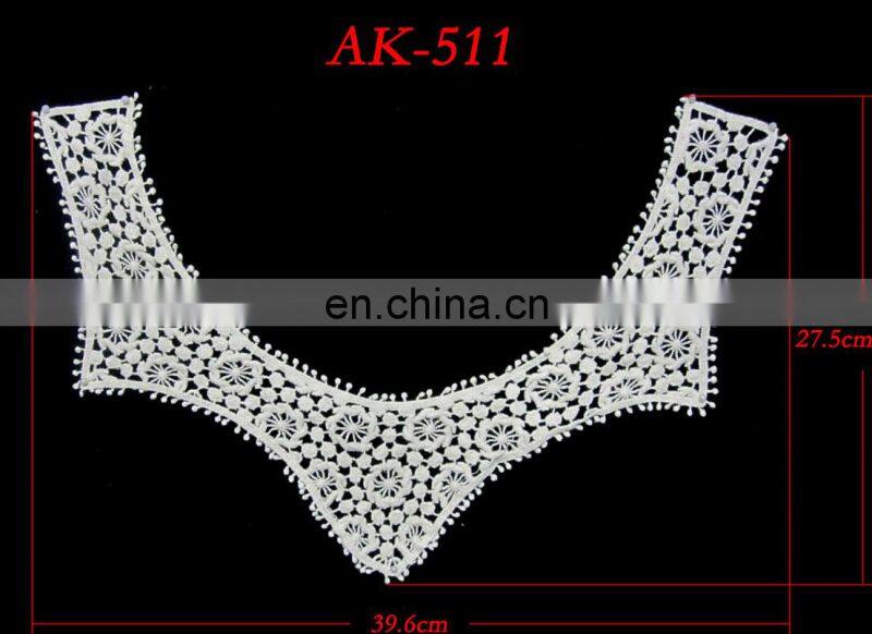 Bailange 2015 wholesale hot selling fashion cotton lace collar patterns for garment accessory