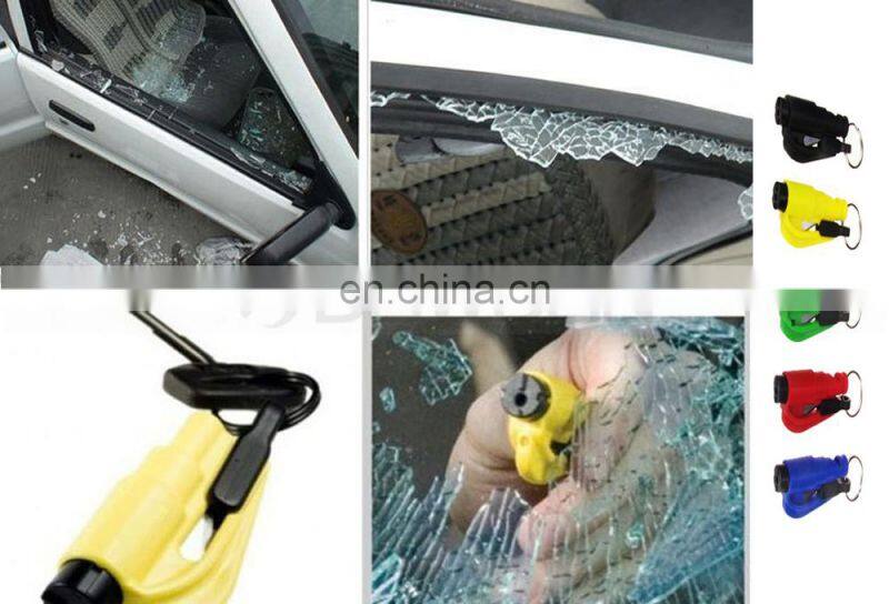Kechain Safety Hammer Keyring Seat Belt Cutter Car Window Glass Breaker