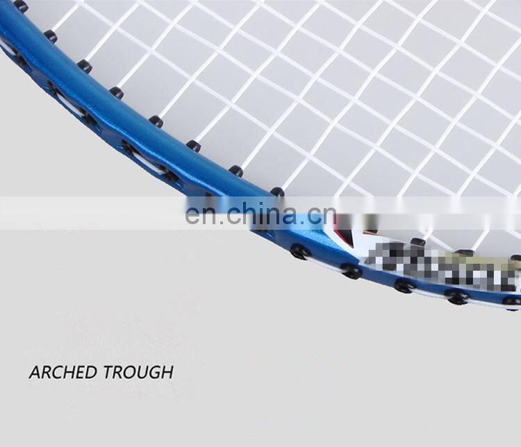 blue custom high qualit professional sports badminton racket