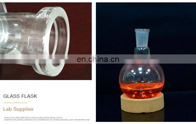 borosilicate glass round bottom 3 necks flask