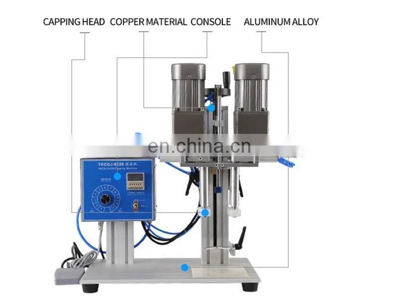 Semi Automatic Desktop Glass Jar Bottle Capping Machine For Small Business