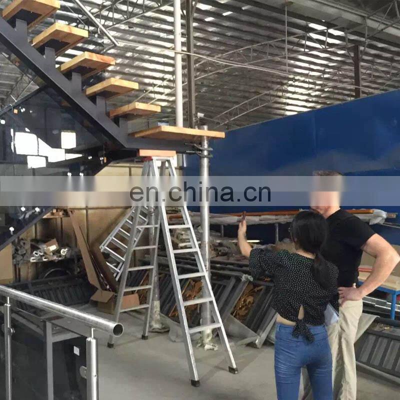 wooden staircase /wood folding stairs / build floating staircase