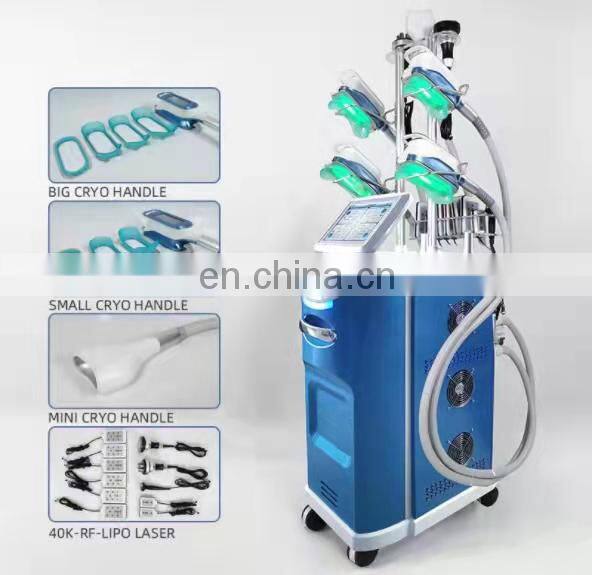 New technology cryo 360 cryolipolysis lose weight machine vaccum cavitation lipo laser pads for fat reduce