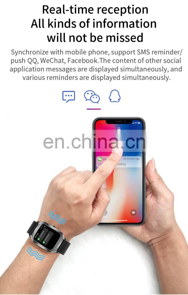 H68 Men Women Smart Watch Heart Rate Compass Message Call Reminder IP68 Waterproof Smart Watch Fitness