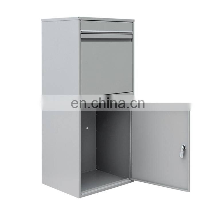 Custom American Apartment Porch Standing Stainless Steel Lockable Mailboxes With Keys