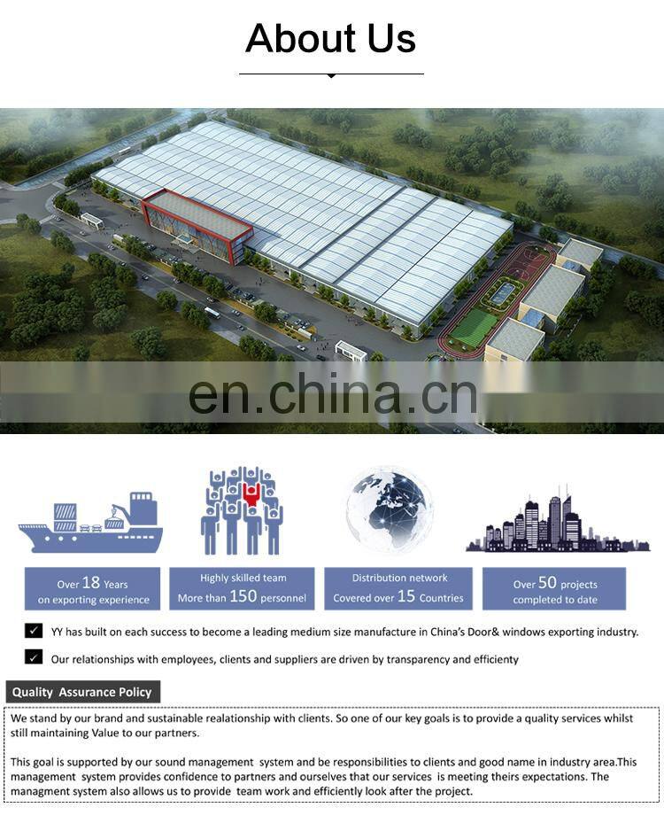 USA Market High Energy Saving Aluminum Sliding Door Used Exterior Door for Hotel Sale with Installation Guidance