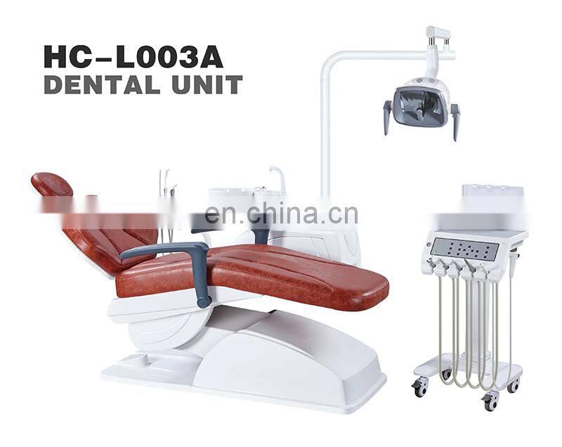 HC-L003A Dental equipment luxury surgical dental chair with led sensor operating light mobile dental unit
