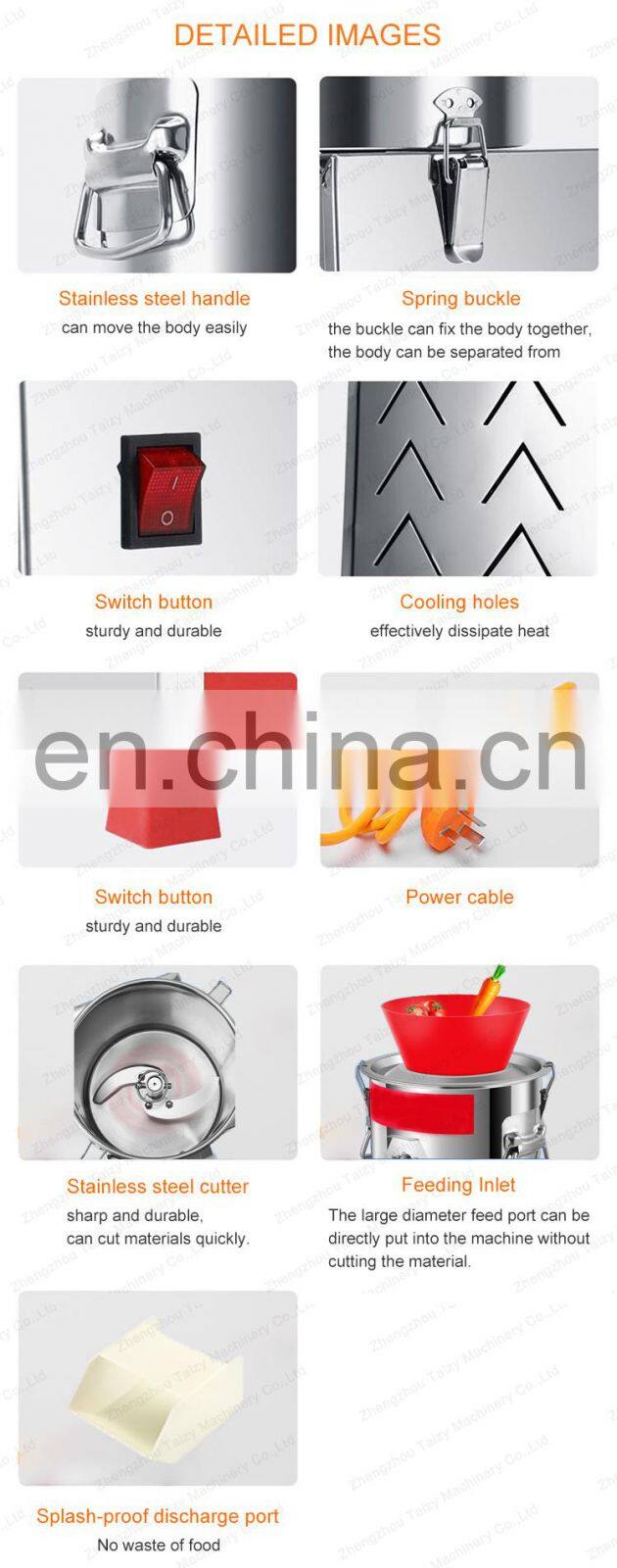 Commercial Stainless Steel Food Vegetable Fruit Crusher Chopper Cutting Machine For Sale