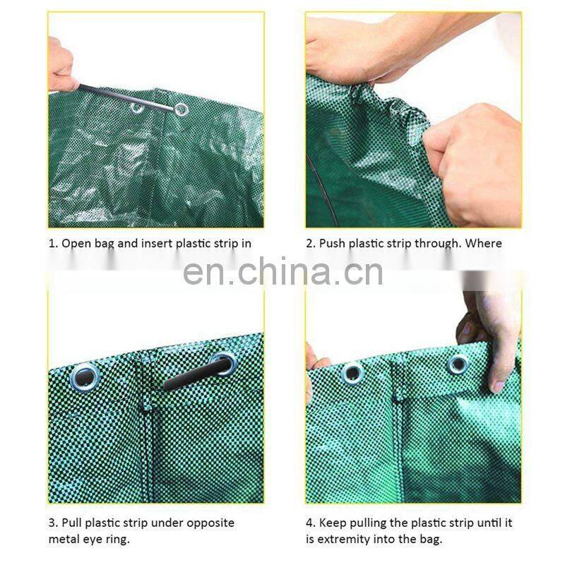 53 Gallon Collapsible Pop Up Garden Leaf Waste Bag with Zipper