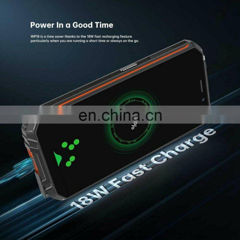 Oukitel WP18 12500mA Rugged Smartphone 5.93" 4G+32G Android 11 Mobile Phone HelioA22 13MP Quad Core Cell Phone