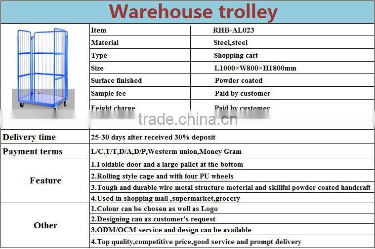 Useful wire mesh cage with wheels
