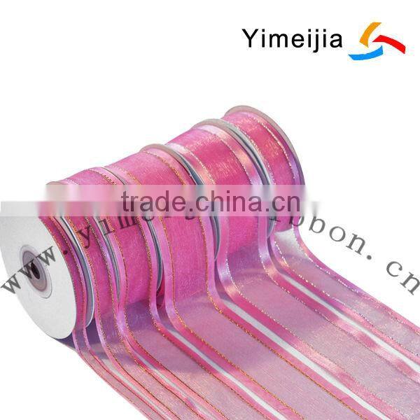 flying girls and snow flowers printed white grosgrain ribbon