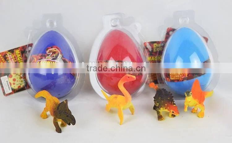 Promotional colorful yuhua stone plastic dinosaur puzzle in jurassic egg