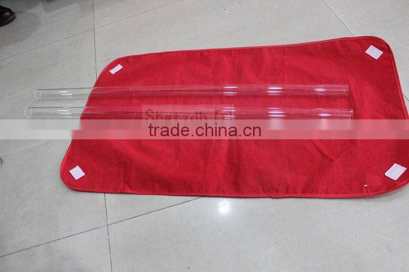 High pressure cut quartz tube for tube furnace