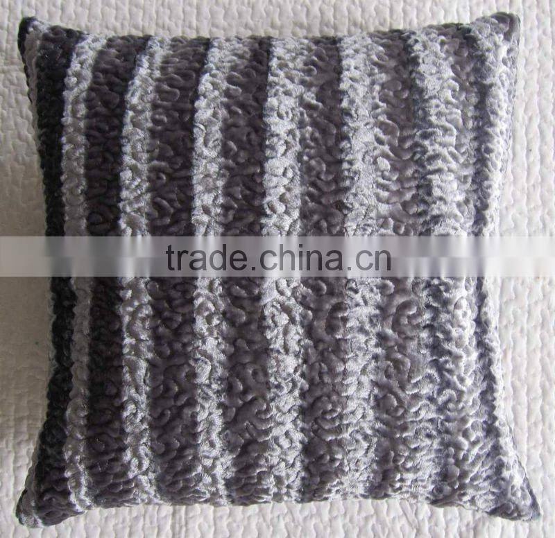 silk velvet embroidery Cushion