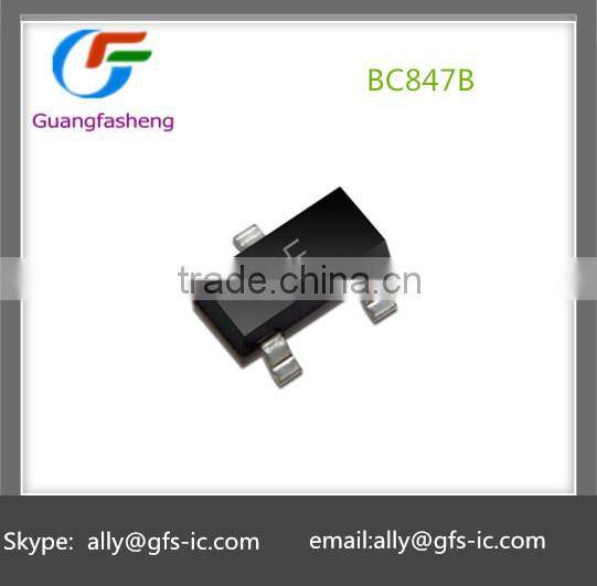 BC847B BC847 1FW triode NPNThe transistor 0.1A 45V SOT-23