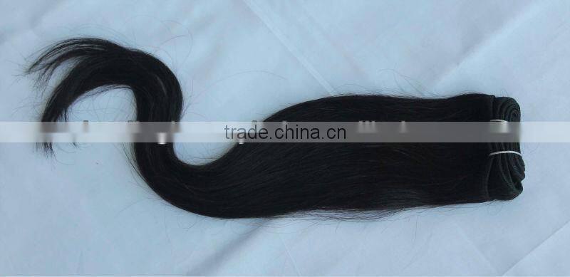 100% remy human India hair PU weaving made in china with high quality and no shedding