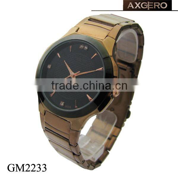 couples stainless steel innovation bracelet wristwatch