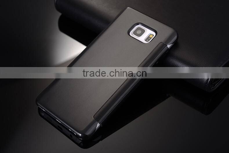 2016 new arrive flip mirror phone case for samsung note 5
