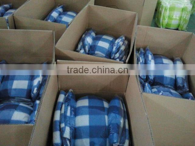 polar fleece blanket with black belt