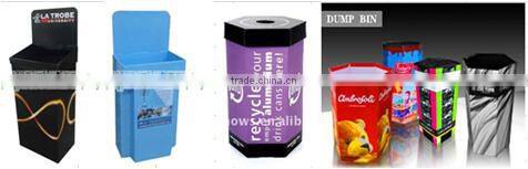 cardboard dump bin box for showing products