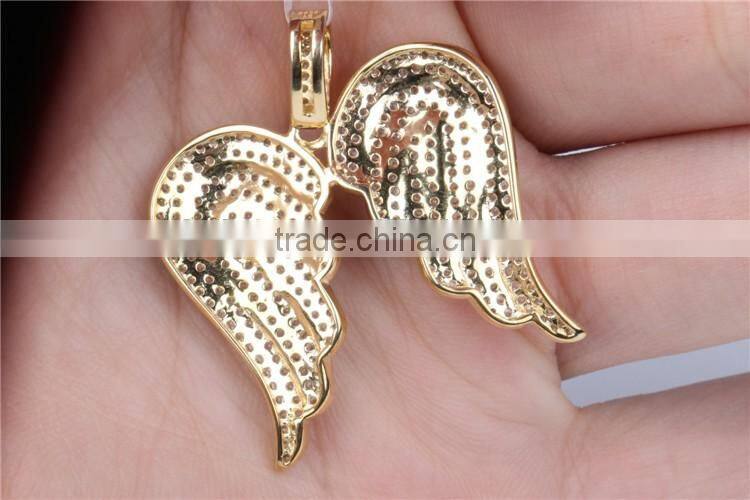 Christian angel wing 925 silver pendant necklace wholesale