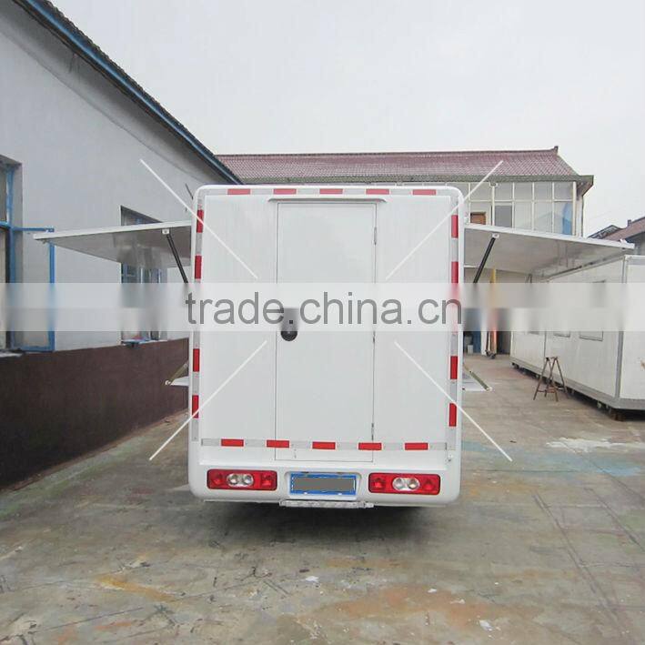 European Standard Electric Big Windows Mobile Fast Food Car,BBQ Kitchen Catering Van