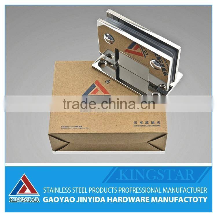Precision casting 304SS 90 degree shower hinges.