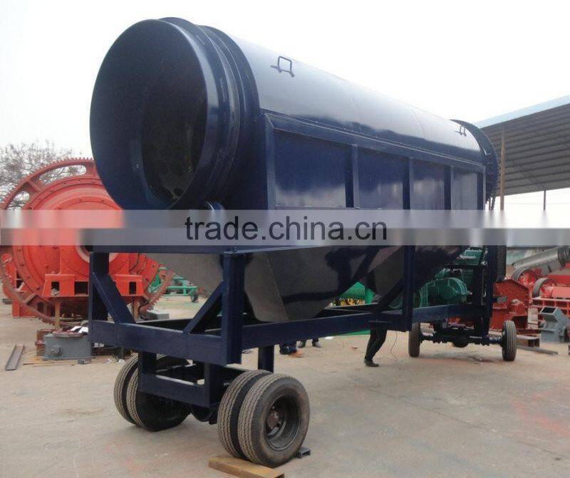 High Quality gold trommel scrubber for alluvial gold washing