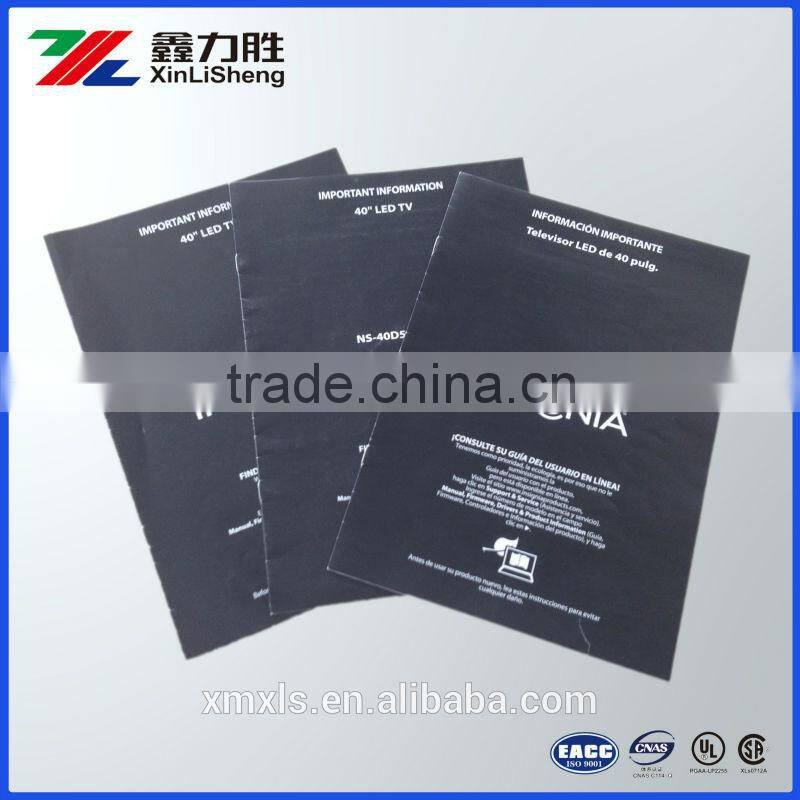 Electronics Quick Guide booklet CMYK Printed ;Black Cover Fewer pages Booklet ; video booklets ; Stalpe/Perfect Binding booklet