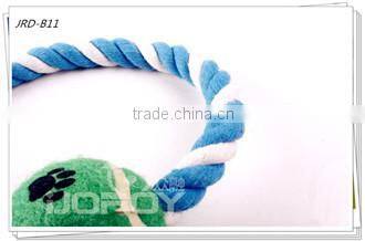 eco-friendly joyful tennis balls weaving cotton pet toy