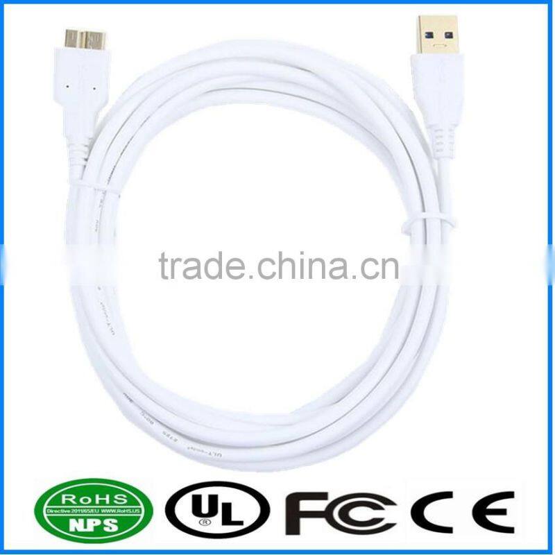 USB3.0 Cable AM To MicroB Cable Gold Plated Connecting Cable Mobile HD Cable