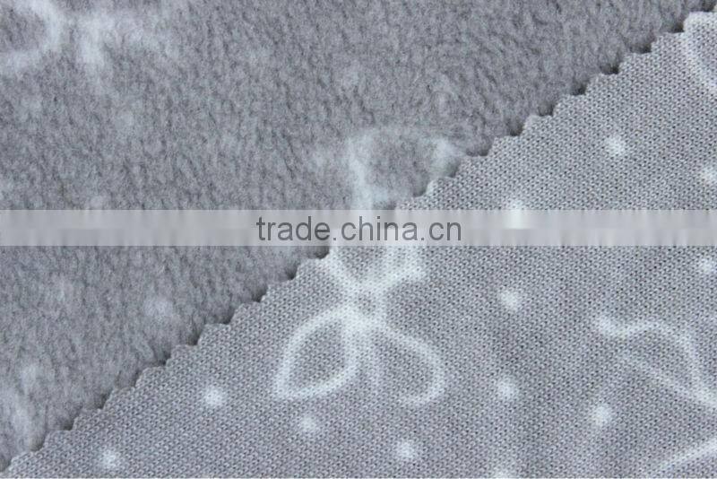 100%poly printed polar fleece