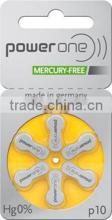 Good Quality hot sale Hearing Aid Zinc Air mercury free Battery power one battery size 13A