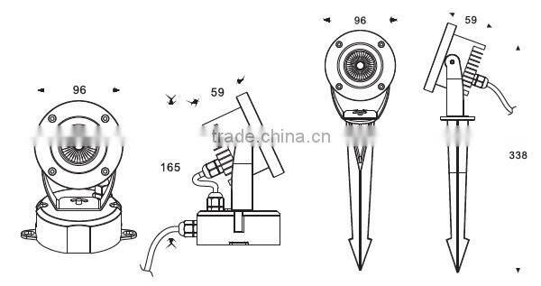 6W 2015 hot sell new LED garden light