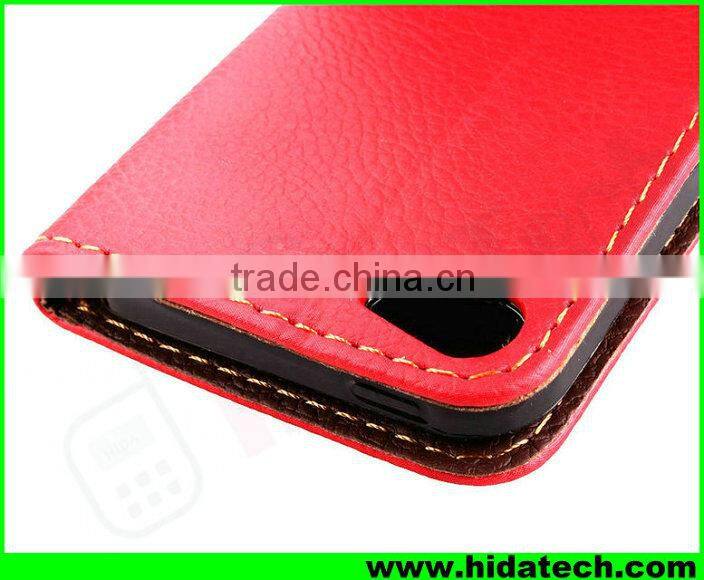 Wholesale Leaf Magnetic Buckle Leather Flip Cover Case for Apple iPhone with Strap