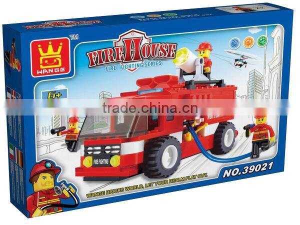 wange mini fire truck toy fire fighter toy