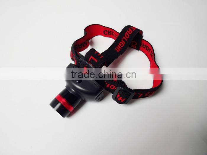 Onlystar GS-6000 hot sale CRE R3 led high powerful waterproof headlight zoomable led headlamp